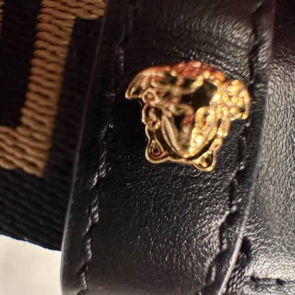 VERSACE GRECA INTARSIA D-RING BELT - Picture 5 of 6